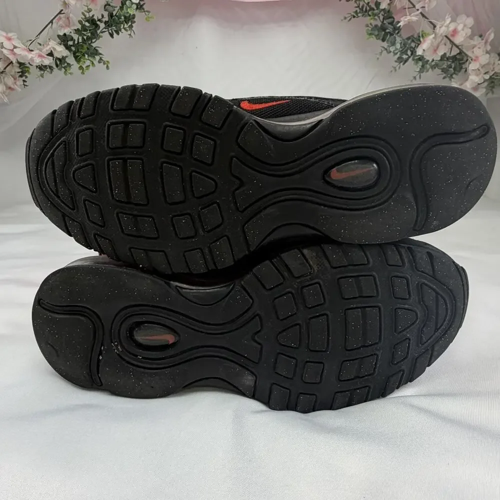 Nike Air Max 97 GS Black Chile Red Size 4Y 921522-023 Womens 5.5